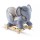 Kinderkraft - Balansoar cu roti 2 in 1 Elephant Grey