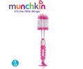 Munchkin - Perie biberoane cu dozator detergent Roz