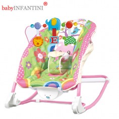 babyINFANTINI - Balansoar 2 in 1 Happy Friends Pink