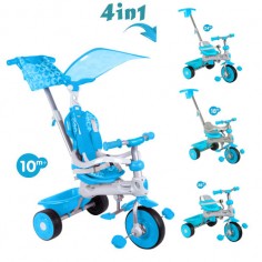 Baby Trike - Tricicleta Baby Trike 4 in 1 Deluxe Aqua