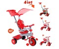 Baby Trike - Tricicleta Baby Trike 4 in 1 Deluxe Red