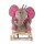 Kinderkraft - Balansoar cu roti 2 in 1 Elephant Pink cu sunete