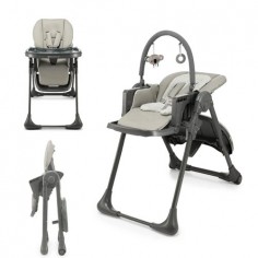 Kinderkraft - Scaun de masa 2 in 1 TUMMIE Grey